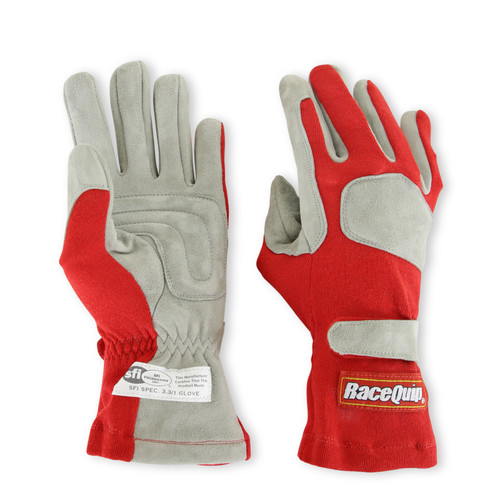 RaceQuip Red 1-Layer SFI-1 Glove - Small - 351012RQP Photo - out of package