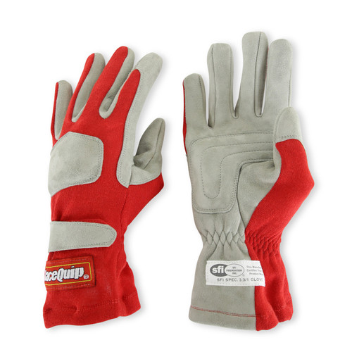 RaceQuip Red 1-Layer SFI-1 Glove - XL - 351016RQP Photo - out of package