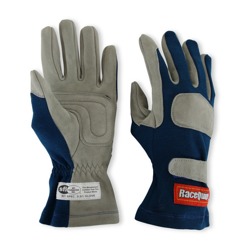 RaceQuip Blue 1-Layer SFI-1 Glove - Small - 351022RQP Photo - out of package
