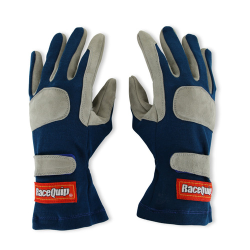 RaceQuip Blue 1-Layer SFI-1 Glove - Medium - 351023RQP Photo - Primary