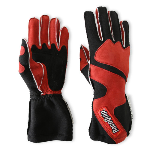 RaceQuip SFI-5 Red/Black Large Outseam w/ Closure Glove - 356105RQP Photo - out of package