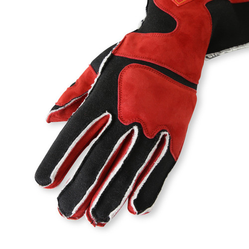 RaceQuip SFI-5 Red/Black Medium Outseam Angle Cut Glove - 359103RQP Photo - Close Up