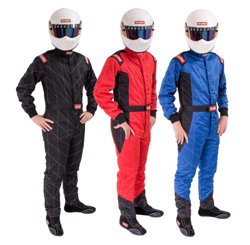 RaceQuip Black Chevron-5 Suit SFI-5 - 2XL - 91609079RQP Photo - out of package