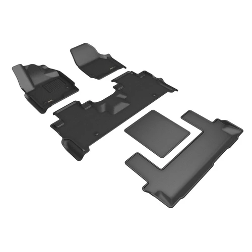 3D MAXpider 25-26 Ford Expedition (w/ Bucket Seats) Kagu Full Set Floor Mat - Black (5pc) - L1FR10501509 Photo - Unmounted
