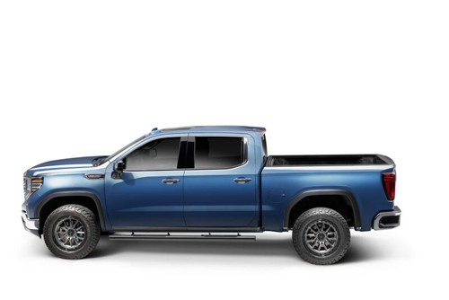 RealTruck 19-26 Chevy Silverado/GMC Sierra 1500 Crew Cab Traxio 3in Nerf Bars - Textured Black - NBF23-87011-28T Photo - Mounted