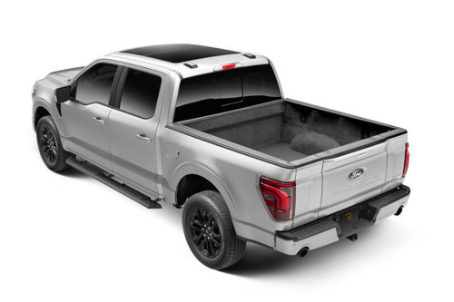 RealTruck 15-26 Ford F150 Super Crew / 17-26 F250/F350 SD Super Cab Traxio 4in Nerf Bars - Tex. Blk - NBF24-80103-26T Photo - Mounted