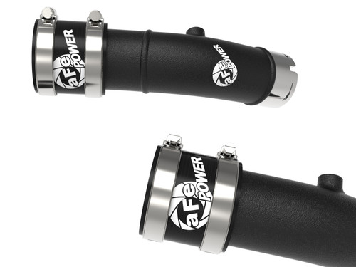 aFe BladeRunner 2-1/4in & 3in Aluminum Hot and Cold Charge Pipe Kit Black RAM 1500 RHO 25-27 L6-3.0L - 46-20794-B Photo - Unmounted