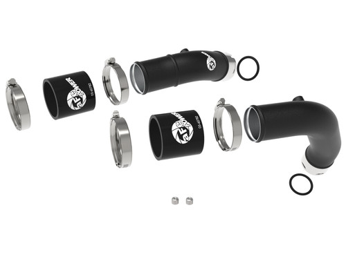 aFe BladeRunner 2-1/4in Aluminum Hot Charge Pipe Black RAM 1500 RHO 25-27 L6-3.0L (tt) - 46-20798-B Photo - Unmounted
