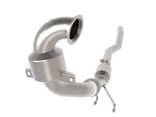 aFe POWER Direct Fit 409 SS Catalytic Converter Audi Q3 19-25/VW Tiguan 18-24 L4-2.0L (t) AWD - 47-46404 Photo - Unmounted