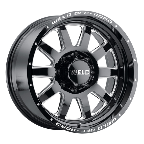 Weld Stealth 20x10 / 8x170 / 4.76 BS / 125.1 HB - Gloss Black Milled - Non-BL Wheel - W10200017476 Photo - Primary