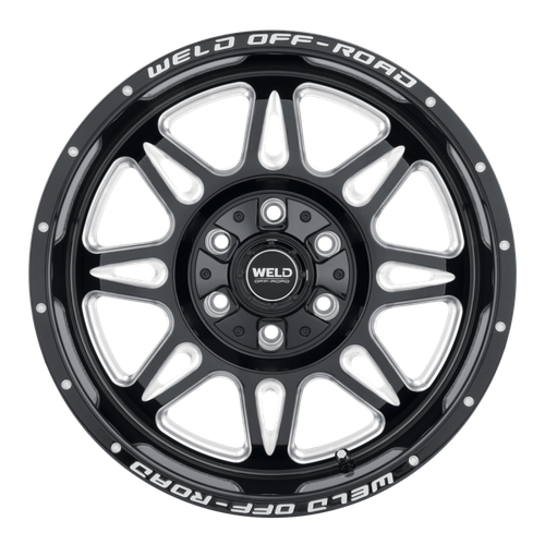 Weld Cheyenne 20x12 / 6x135 / 4.75 BS / 106.1 HB - Gloss Black Milled - Non-BL Wheel - W13202098475 Photo - Close Up