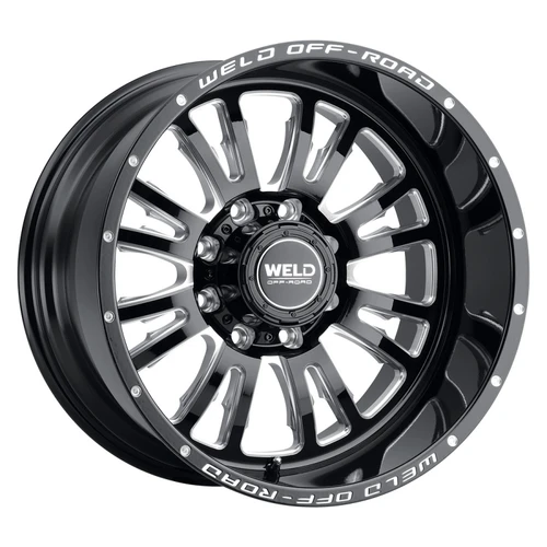 Weld Slingblade 20x10 / 8x165.1 / 4.75 BS / 125.1 HB - Gloss Black Milled - Non-BL Wheel - W15800082475 Photo - Primary