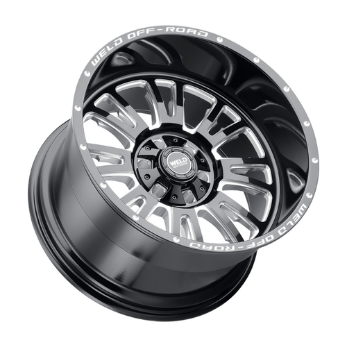 Weld Slingblade 20x12 / 6x135 / 4.75 BS / 106.1 HB - Gloss Black Milled - Non-BL Wheel - W15802098475 Photo - Close Up