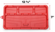 WeatherTech Office ToolTray - Red - 8ATT02 User 1