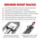 Go Rhino SRM300 Dual Rail Kit (For 40x40in. Rack) - Tex. Blk (Rails ONLY - Req. Platform) - 5933042T Photo - Close Up