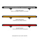 Go Rhino Xplor Flash Series Sgl Multi Function LED Light Bar (Track Mount) 30in. - Blk - 750003014CBS Photo - Close Up