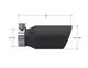 MBRP Universal Tip 4.5in OD / 3.2in Inlet / 10in Length / Angled Cut Rolled End - Black - T5196BLK Photo - Close Up
