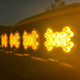 KC HiLiTES SlimLite 8in. LED Light Shield SAE Driving (Shield Only) - Selective Yellow - 5210 Photo - lifestyle view