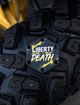 PRP Steering Wheel Center Cap Liberty or Death - G100-TR3 Photo - Close Up