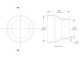 aFe POWER Universal Products Coupler Kit (3-1/2 x 2-1/2)in ID x 3in L - Black - 59-00204 Technical Drawing