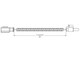 aFe POWER MAF Harness Extension - 6in Various 19-24 GM Cars/Trucks/SUVs - F05-70047 Technical Drawing