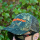 Autometer Hat Mesh Black w/ Velcro Hunting Camo Blaze Orange - 0444 User 2