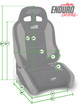 PRP 03-06 Jeep Wrangler TJ Enduro Elite Suspension Seat Crawl Edition - Black (Pair) - A90010-C24-50 Photo - Close Up