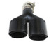 aFe Takeda 2.5in 304 Stainless Steel Clamp-on Exhaust Tip Driver side 2.5in Inlet 4in Dual-Carbon - 49T25480-C122 Photo - Unmounted