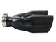 aFe Takeda 2.5in 304 Stainless Steel Clamp-on Exhaust Tip Passenger Side 2.5in Inlet 4inDual - Black - 49T25484-B121 Photo - Unmounted