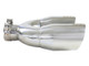 aFe Takeda 2.5in 304 Stainless Steel Clamp-on Tip Passenger Side 2.5in Inlet 4inDual - Polished - 49T25484-P121 Photo - Unmounted