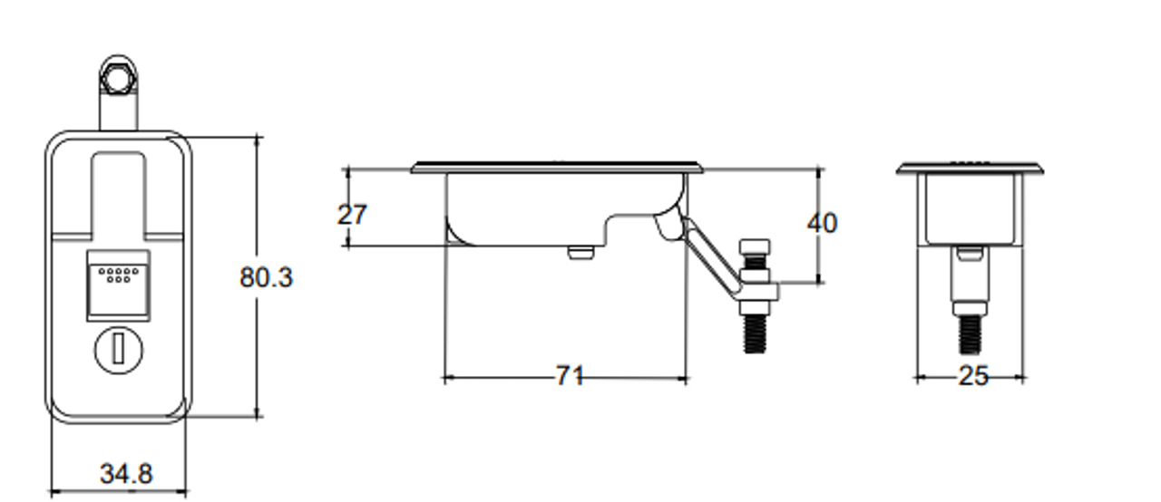 Compression Lock Small Chrome