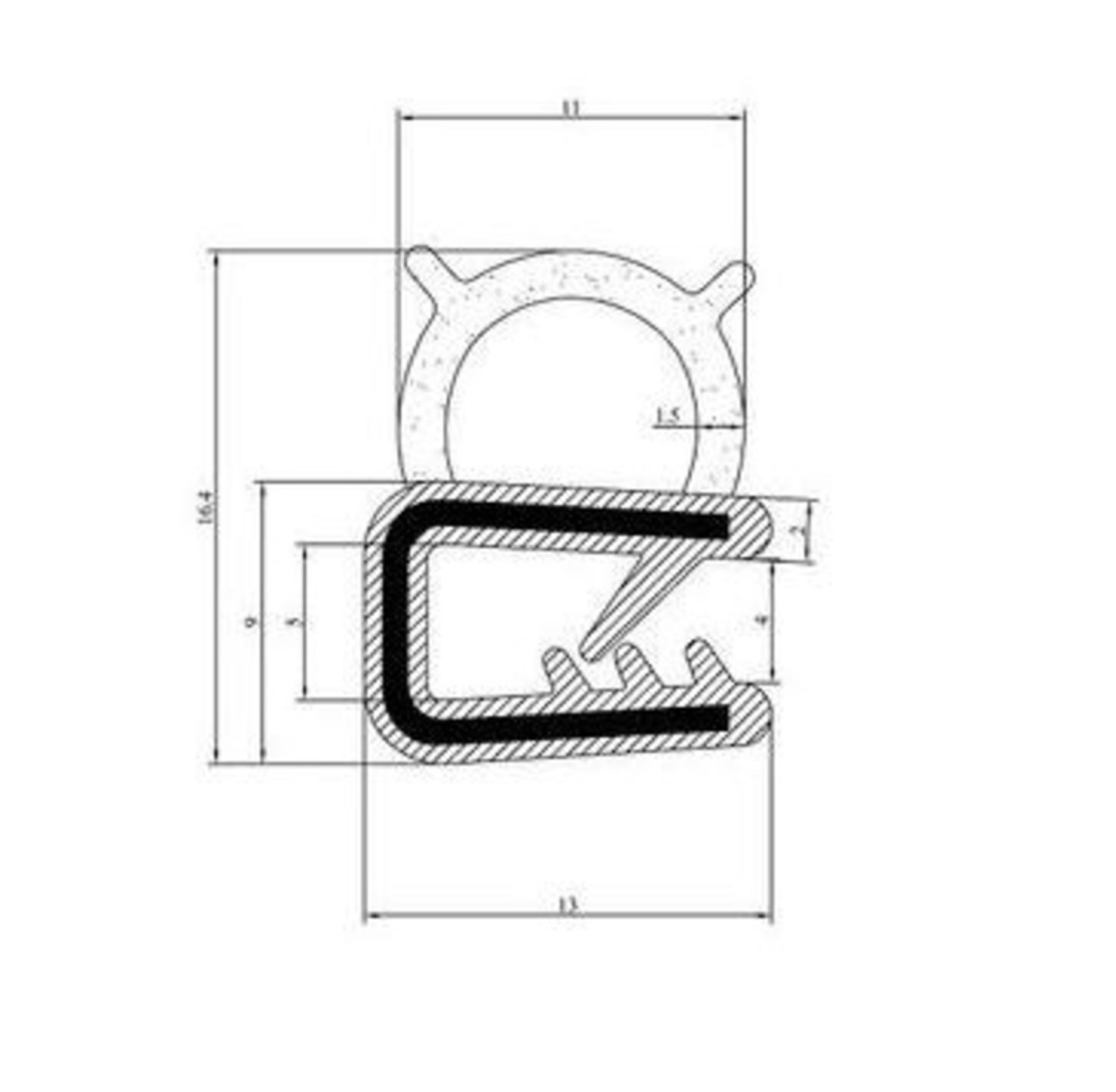 Pinchweld Side Mount Grip1.0-2.0MM-V