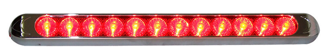 Ap134A Slimline Led Amber 12V W/ Chrome