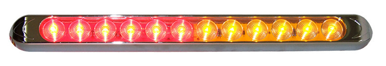 Ap135Ar Long Slimline Led –Amber/Red 12V