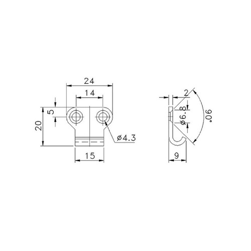 Fastener Catch Plate Zinc Plated Suit 701 Series