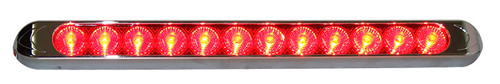 Ap134A Slimline Led Amber 12V W/ Chrome