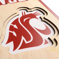 Washington State Cougars 8" x 32" 3D Stadium Banner Wall Art