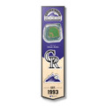 Colorado Rockies 8" x 32" 3D Stadium Banner Wall Art
