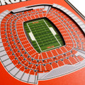 Cleveland Browns 8" x 32" 3D Stadium Banner Wall Art