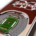 Mississippi State Bulldogs 6" x 19" 3D Stadium Banner Wall Art