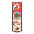 Utah Utes 6" x 19" 3D Stadium Banner Wall Art