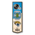 Jacksonville Jaguars 6" x 19" 3D Stadium Banner Wall Art