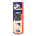 New England Patriots 6" x 19" 3D Stadium Banner Wall Art