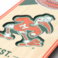 Miami Hurricanes 6" x 19" 3D Stadium Banner Wall Art