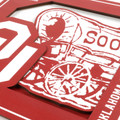 Oklahoma Sooners 12" x 12" 3D Logo Series Wall Art