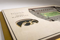 Iowa Hawkeyes 5-Layer StadiumViews 3D Wall Art