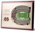Mississippi State Bulldogs 5-Layer StadiumViews 3D Wall Art