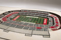 North Carolina State Wolfpack 5-Layer StadiumViews 3D Wall Art