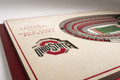 Ohio State Buckeyes 5-Layer StadiumViews 3D Wall Art