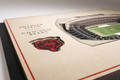Chicago Bears 5-Layer StadiumViews 3D Wall Art
